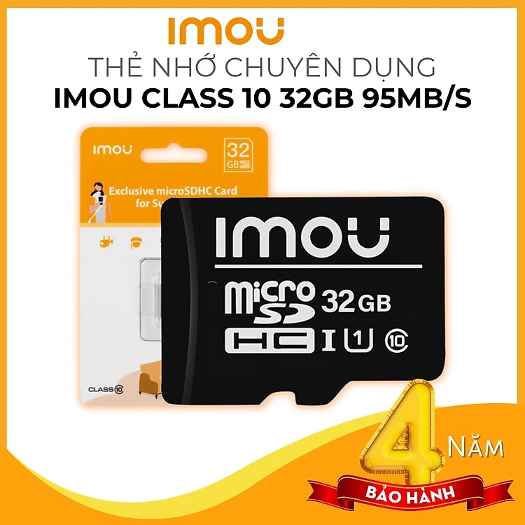Thẻ Nhớ Micro SD IMOU 32Gb Micro SD Class 10, Thẻ nhớ camera, Thẻ nhớ điện thoại - Hàng chính hãng