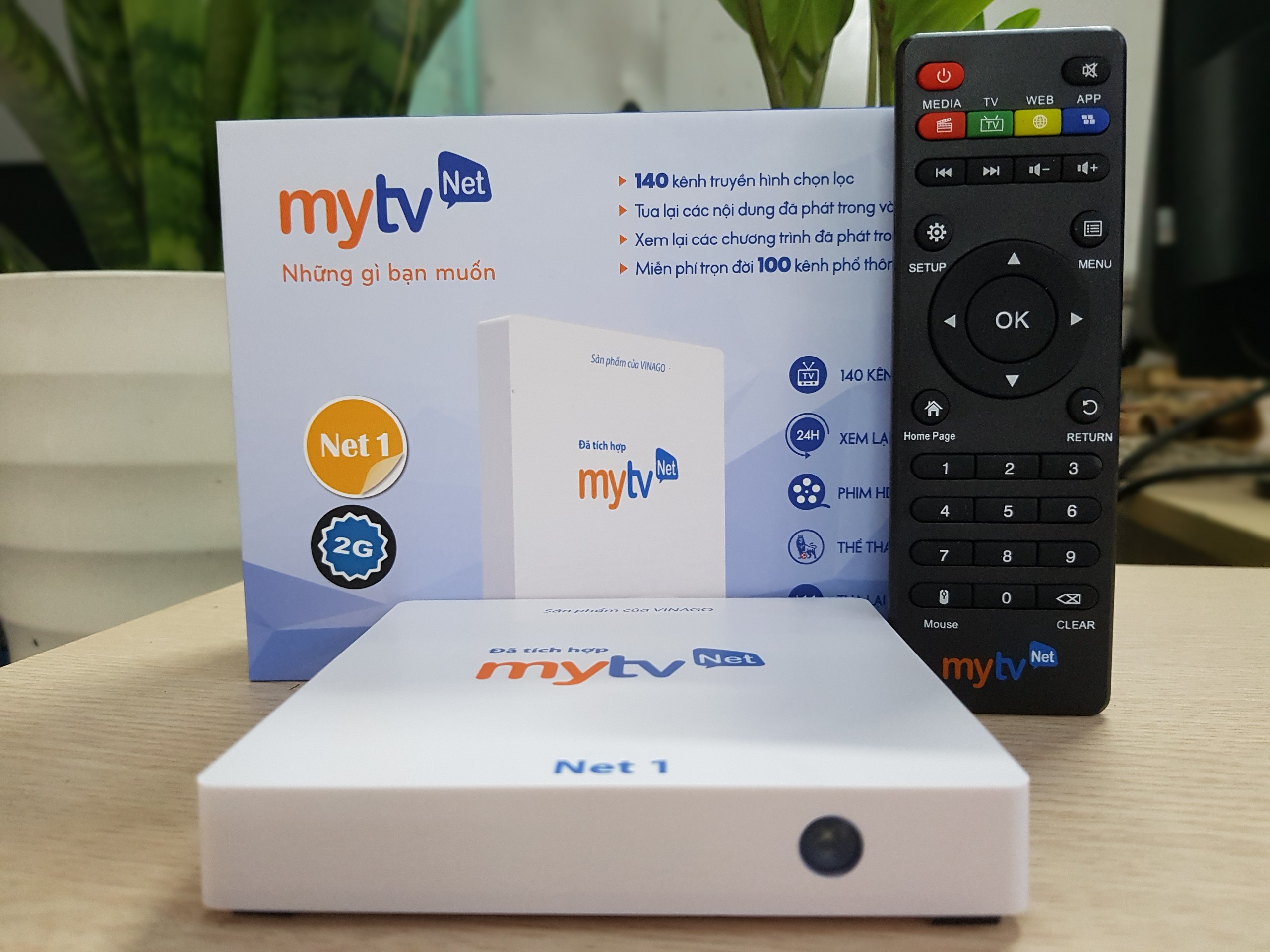 Android MyTV Net Ram 2G Rom 16Gb Tặng Tài khoản HDplay, hỗ trợ điều khiển Giọng nói