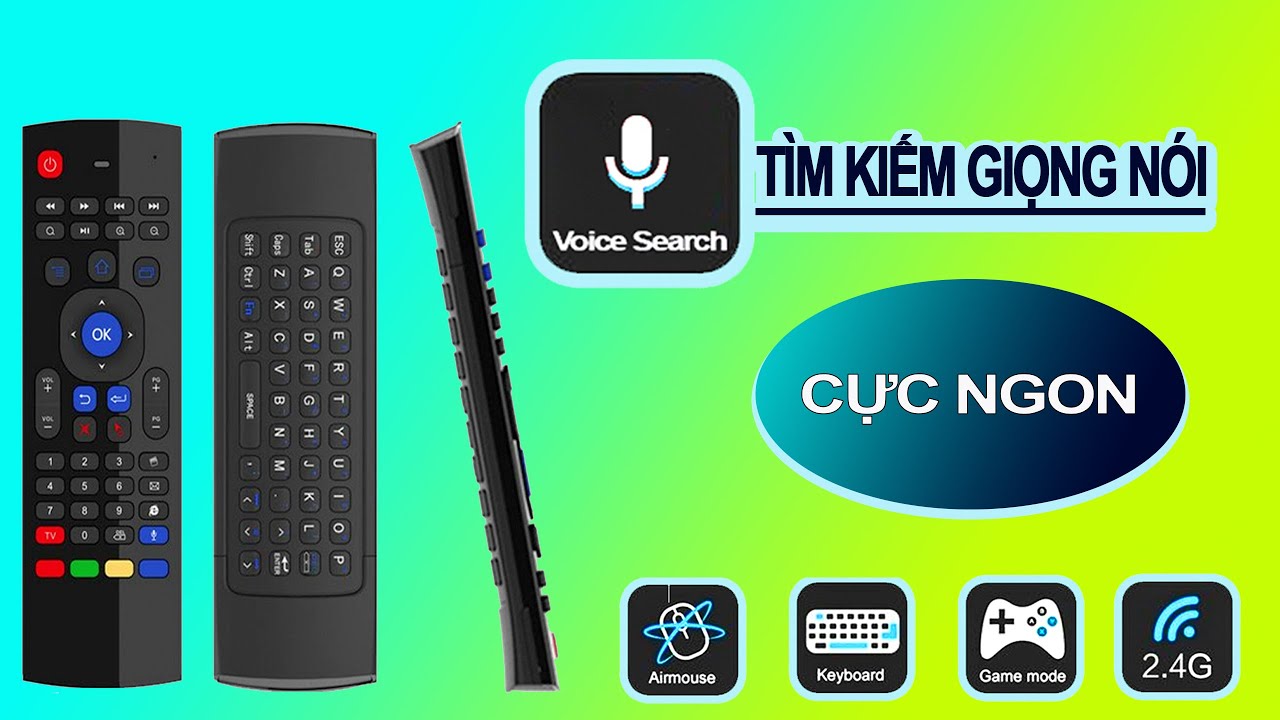 Chuột bay - Điều Khiển giọng nói KM900, chuyên dụng cho Android TV Box, Smart TV, PC Laptop