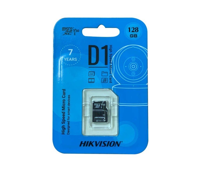 Thẻ Nhớ Micro SD Hikvision 128GB Class 10 D1 Xanh Tốc Độ Cao, Thẻ nhớ camera, Thẻ nhớ điện thoại - hàng chính hãng