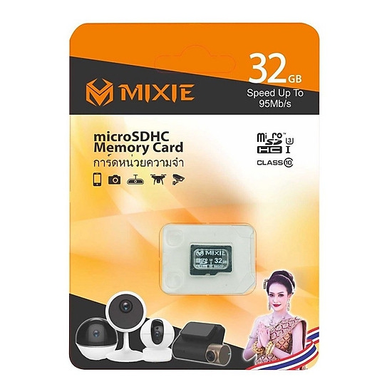 Thẻ Nhớ Micro SD Mixie 32Gb 95MB/S Class 10,Thẻ nhớ camera, Thẻ nhớ điện thoại - hàng chính hãng