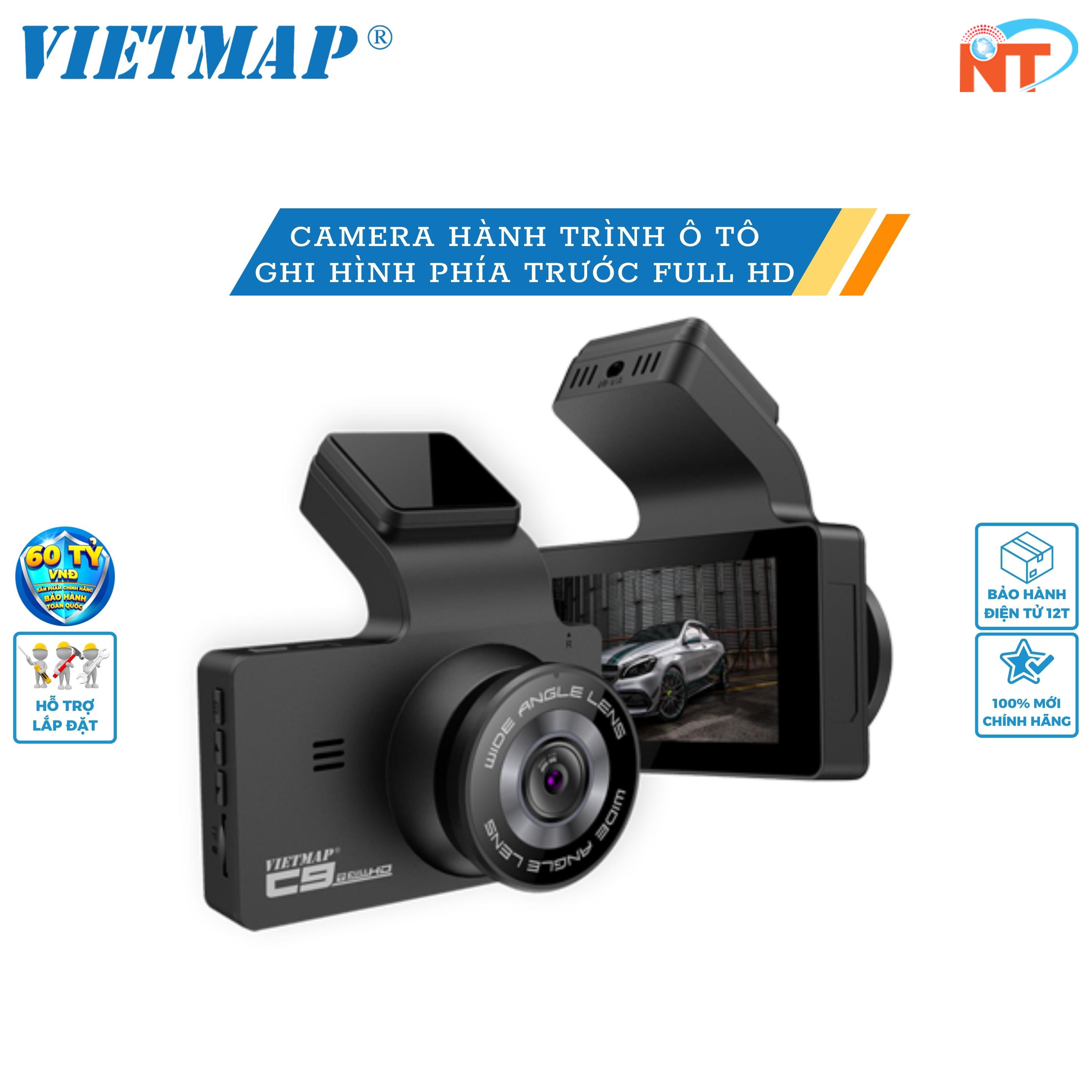 VIETMAP C9 - Camera hành trình Ô tô Full HD góc rộng 170° - Hàng chính hãng